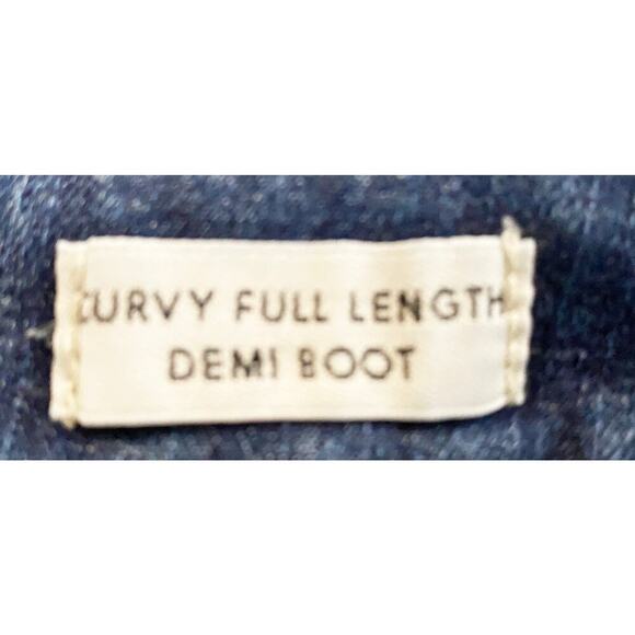 J. Crew Denim Women's Curvy Full Length Demi Boot Jeans High Rise Patch Pockets - Picture 7 of 8